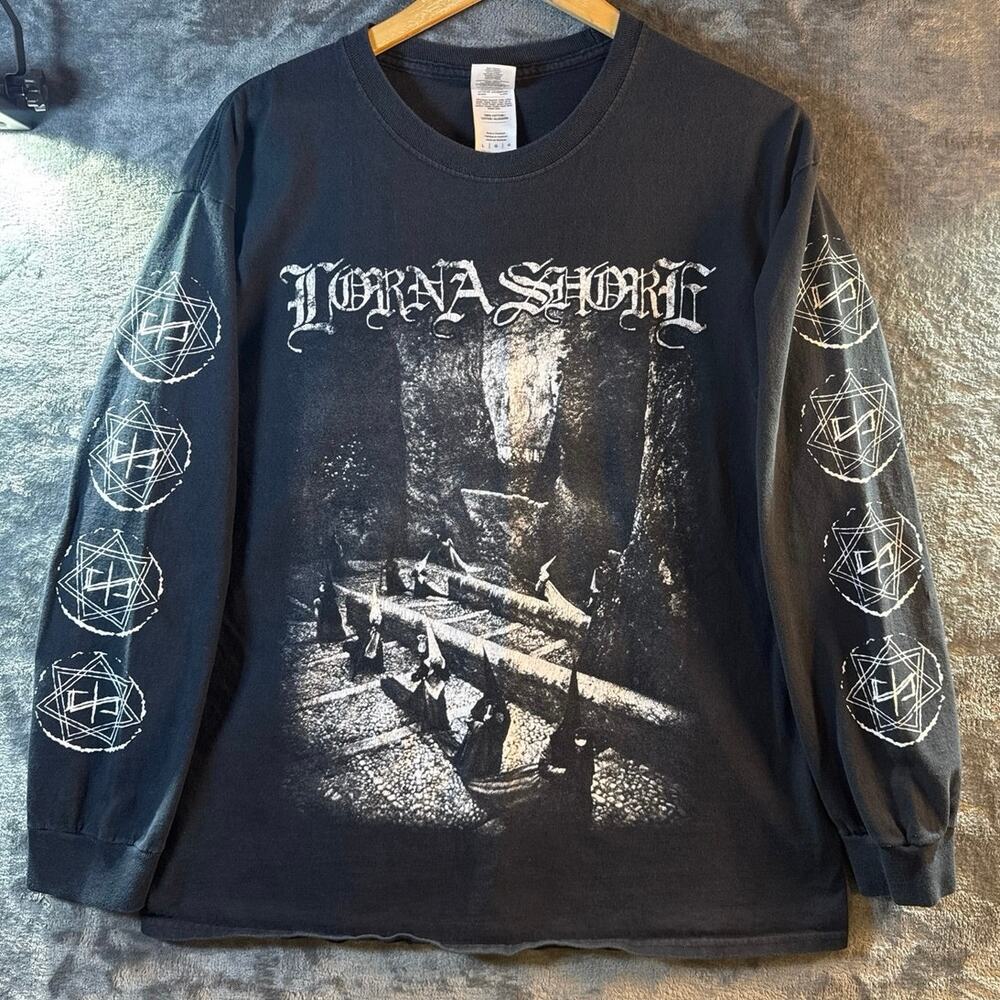 Band Tee x 2016 Lorna Shore Desolation of Eden Tour Long Sleeve T Shirt LRG BLK